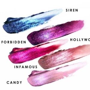Amazing metallic glitter lip gloss in 5 different colors by May Rose